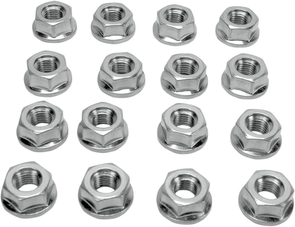 16/Pk 10mm Flat Base Lug Nuts