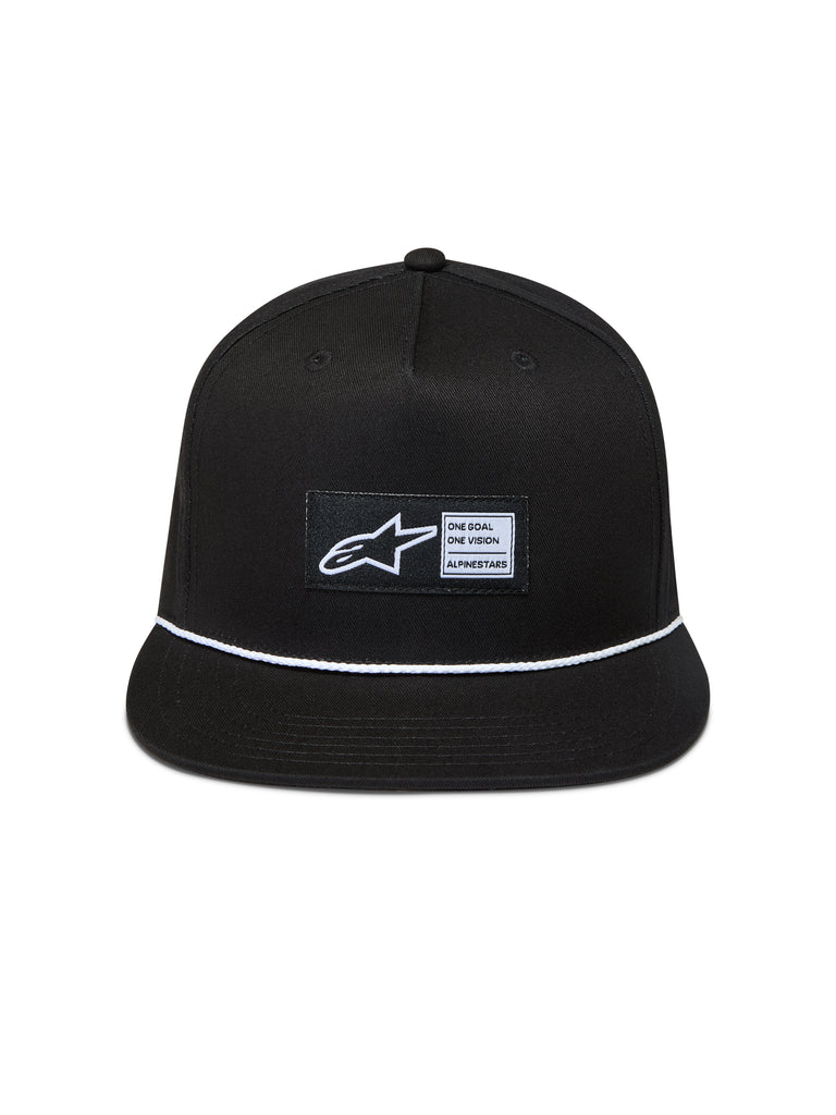 Label Snapback Hat Black