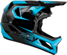 Load image into Gallery viewer, Yth Rayce Sonar Bicycle Hlmt Black/Electric Blue Ym
