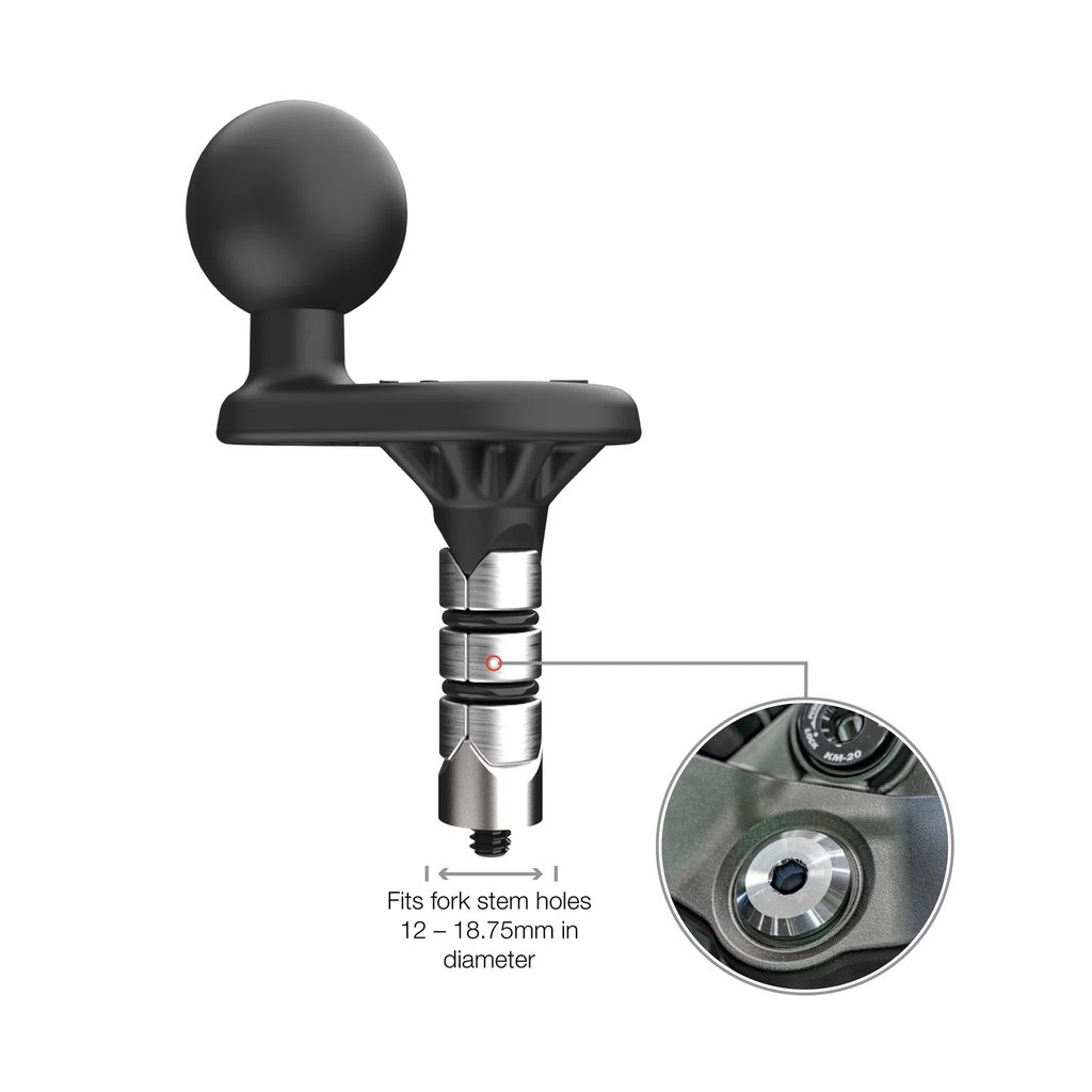 Fork Stem Wedge Ball Base Small 12 18mm Holes
