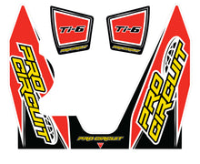 Load image into Gallery viewer, Ti 6 Wrap/End Cap Decal Yz450f Replacement Muffler Stickers