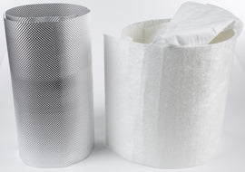 Universal DEI Heat Shield Liner Kit for exhaust systems, showing protective heat shielding material and installation components.