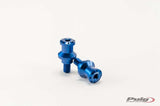 PUIG Swingarm Spools Hi-Tech 10mm Blue 2/Pk 561-4002BL