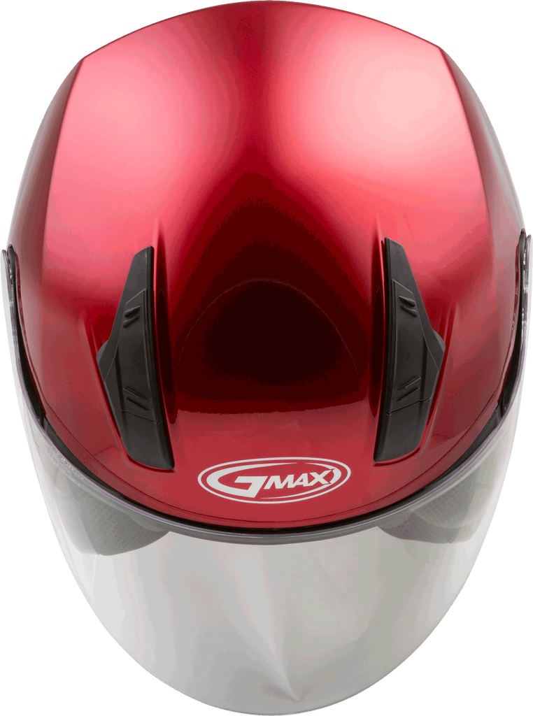 Of 17 Open Face Helmet Candy Red Lg
