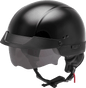 Hh 75 Half Helmet Black Sm