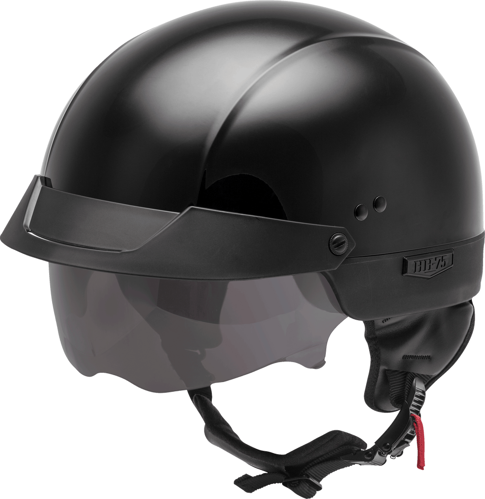 Hh 75 Half Helmet Black 2x