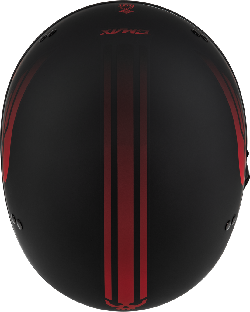 Hh 65 Retribution Helmet Matte Black/Red Md