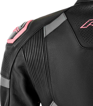 Load image into Gallery viewer, Womens S1 D3o Leather Jacket Blk/Flo Pink 3xl
