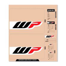 Load image into Gallery viewer, Wp Decal Kit Wp Fork/Shock/Eng Spec