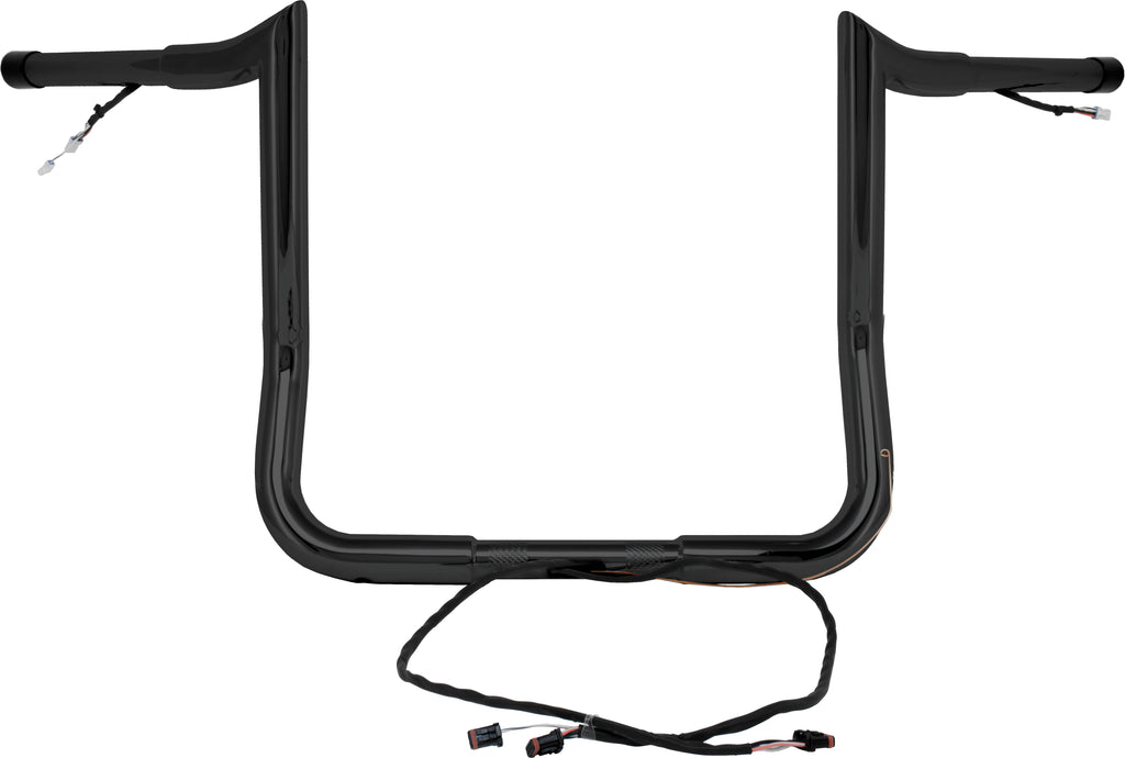 14" Monkey Bagger Bar Prewired Satin Black `14 23 Flh/Flt