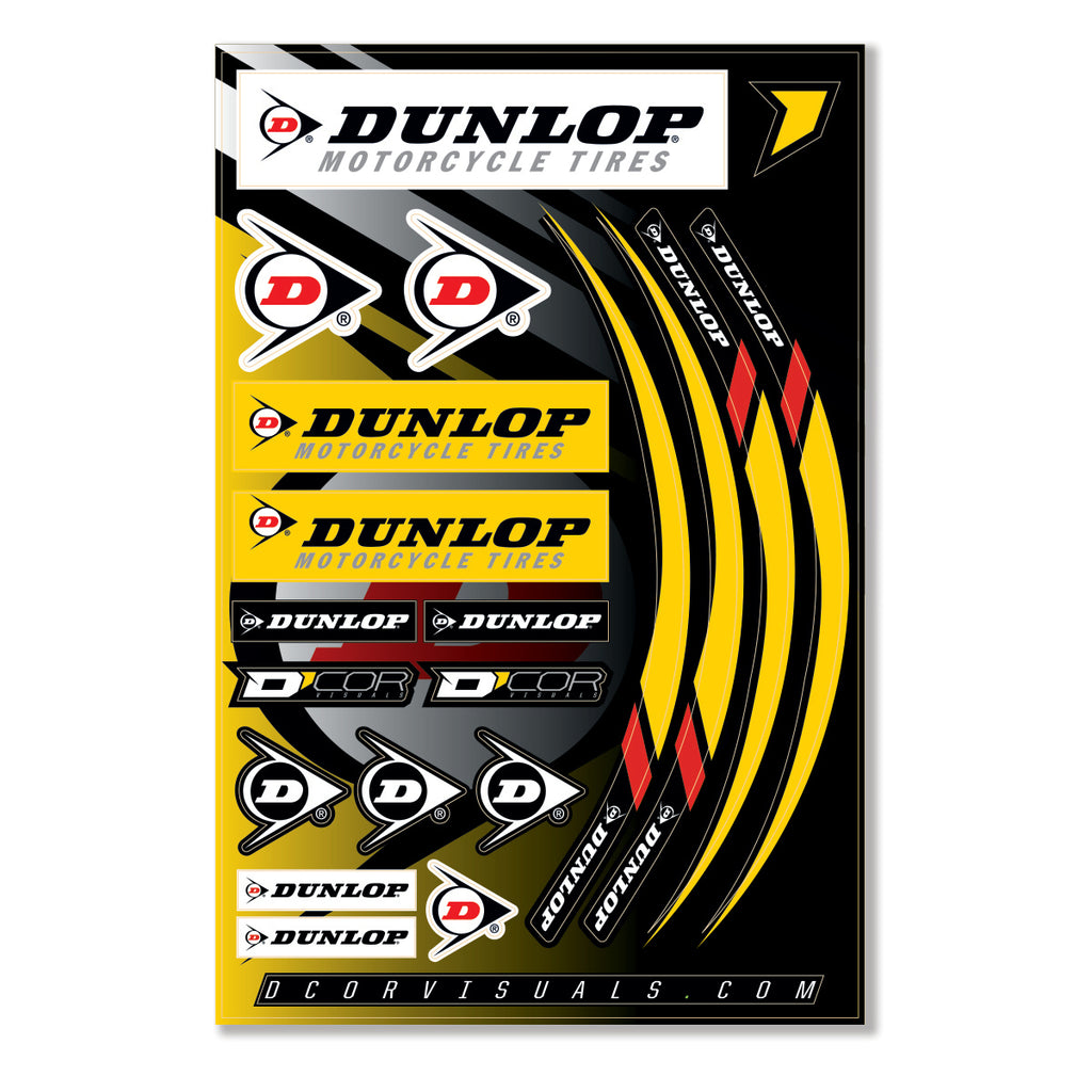 Decal Sheet 12 Mil Dunlop Decal Sheet 12 Mil Dunlop