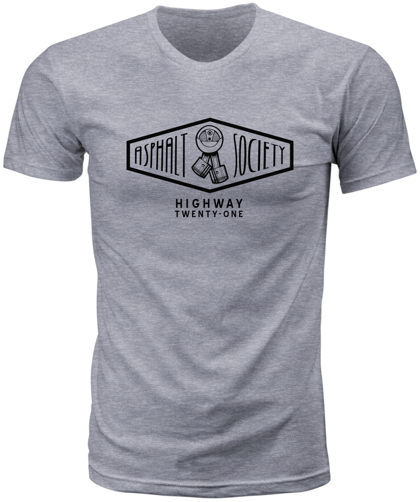 Asphalt Society Tee Heather Grey Sm