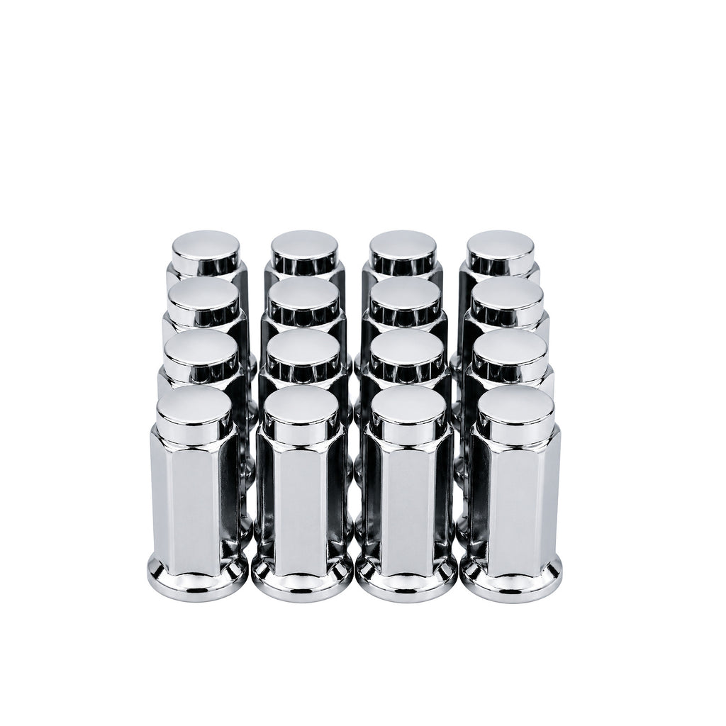 10mmx1.25 Flat Lug Nuts 14mm Head 16/Pk