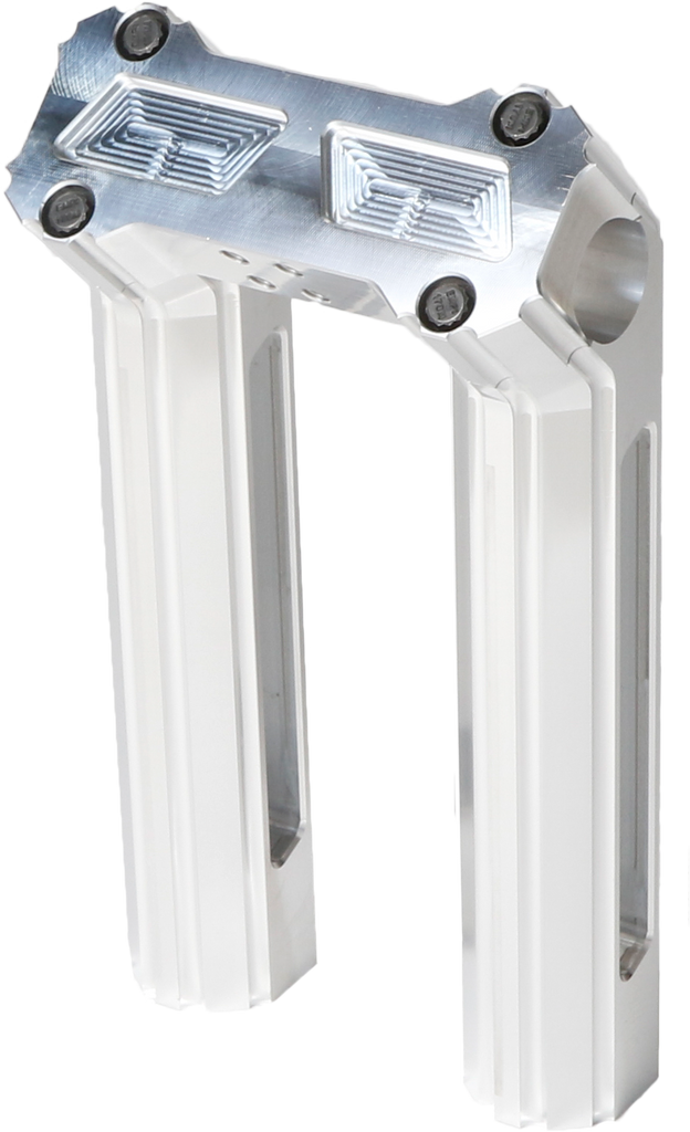 H/D Billet Risers 8" Raw Kickback