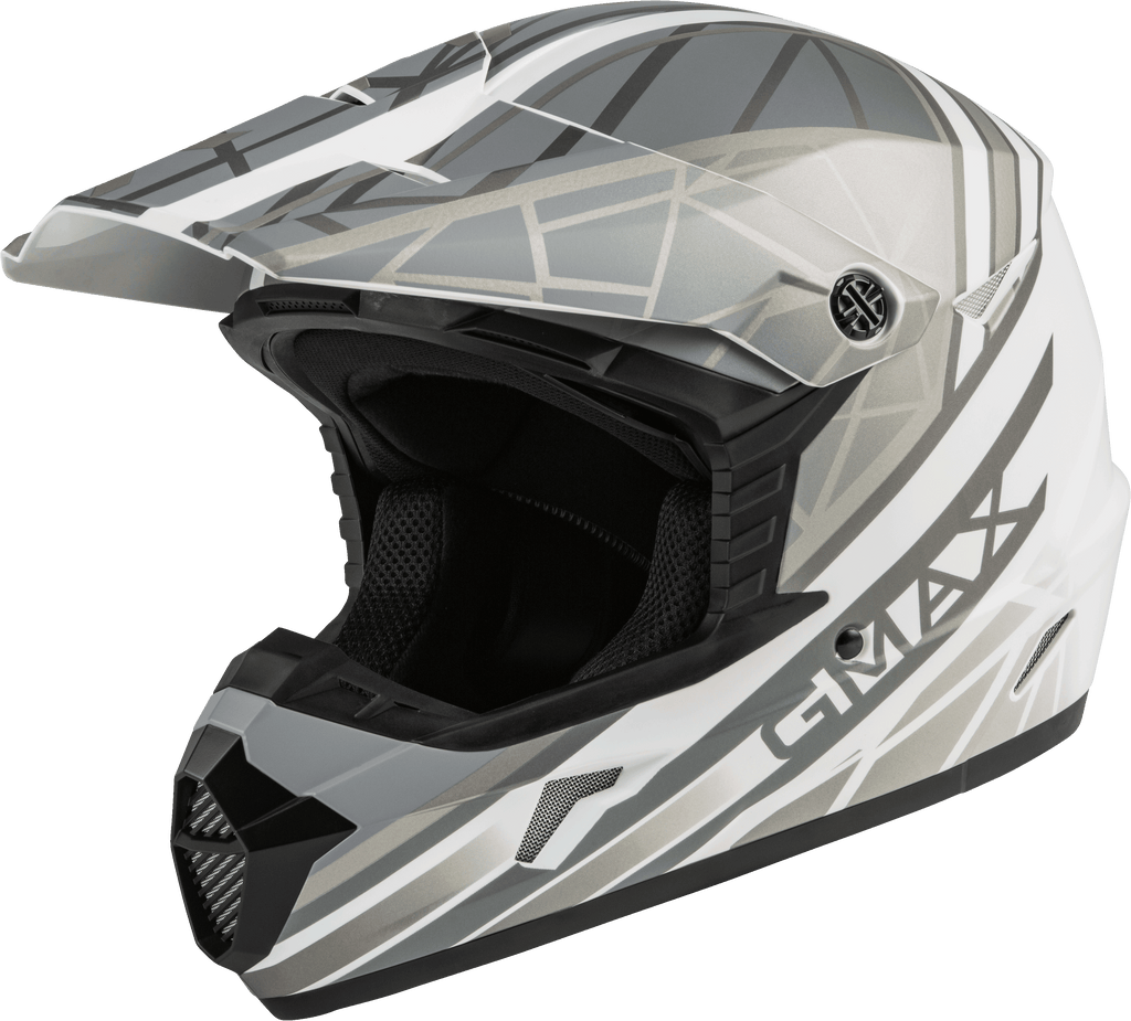 Mx 46 Off Road Mega Helmet Matte White/Silver Sm