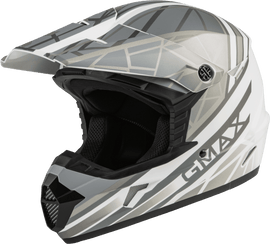 Mx 46 Off Road Mega Helmet Matte White/Silver Sm