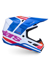 Load image into Gallery viewer, S M7 Core Helmet Ece06/Dot Wht/Blue/Org/Pink Glossy Sm