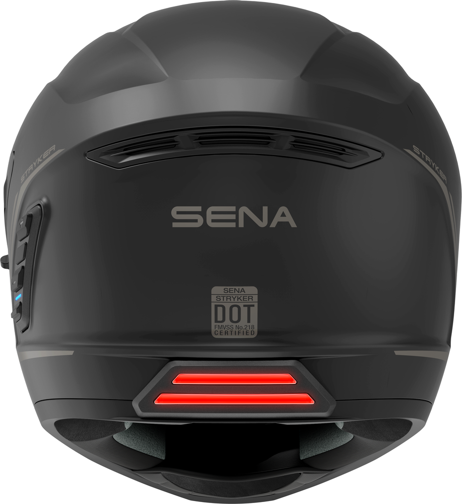 Stryker Full Face Helmet With Mesh Intercom Matte Black Xl