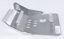 DEVOL skid plate guard for bikes, featuring durable metal construction with black finish, designed to protect undercarriage.