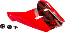 Load image into Gallery viewer, Visor W/Screws Dominant Mx 46 Red/Black/White Xs Sm