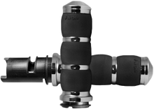 Load image into Gallery viewer, Air Cushion Chrome Twist Grip