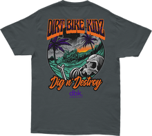 Load image into Gallery viewer, Boneyard Tee Charcoal Lg