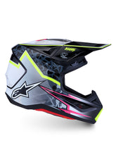 Load image into Gallery viewer, S M7 Blaster Helmet Ece06/Dot Blk/Gry/Wh/Yllw Fluo Glsy Xl