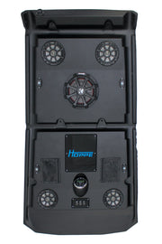HOPPE stereo top 4 speakers with subwoofer RZR 4, black audio system for enhanced sound quality and immersive listening experience.