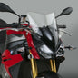 ZTechnik Vstream sport/tour windscreen with light tint on a BMW motorcycle, showcasing the clear, aerodynamic windshield design.