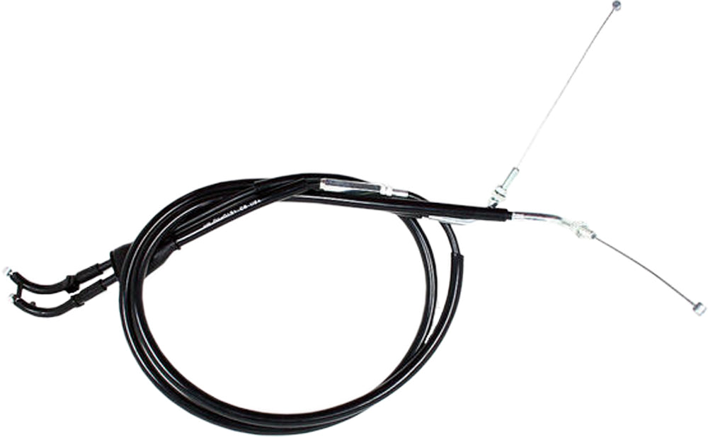 Black Vinyl Throttle Push Pull Cable Set