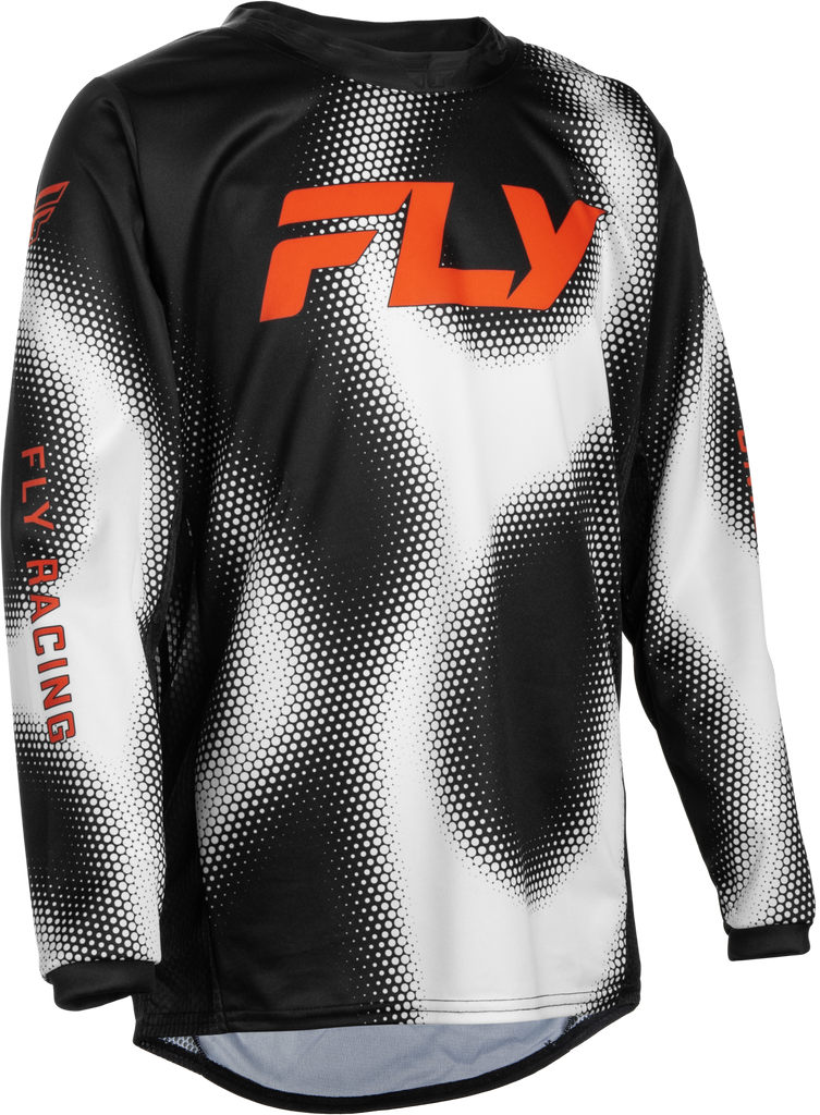 Youth Kinetic Torch Jersey Black/White/Orange Ys