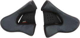 GMAX cheek pads 20mm medium/large stock size for helmet accessories, showing padded interior and brand logo.