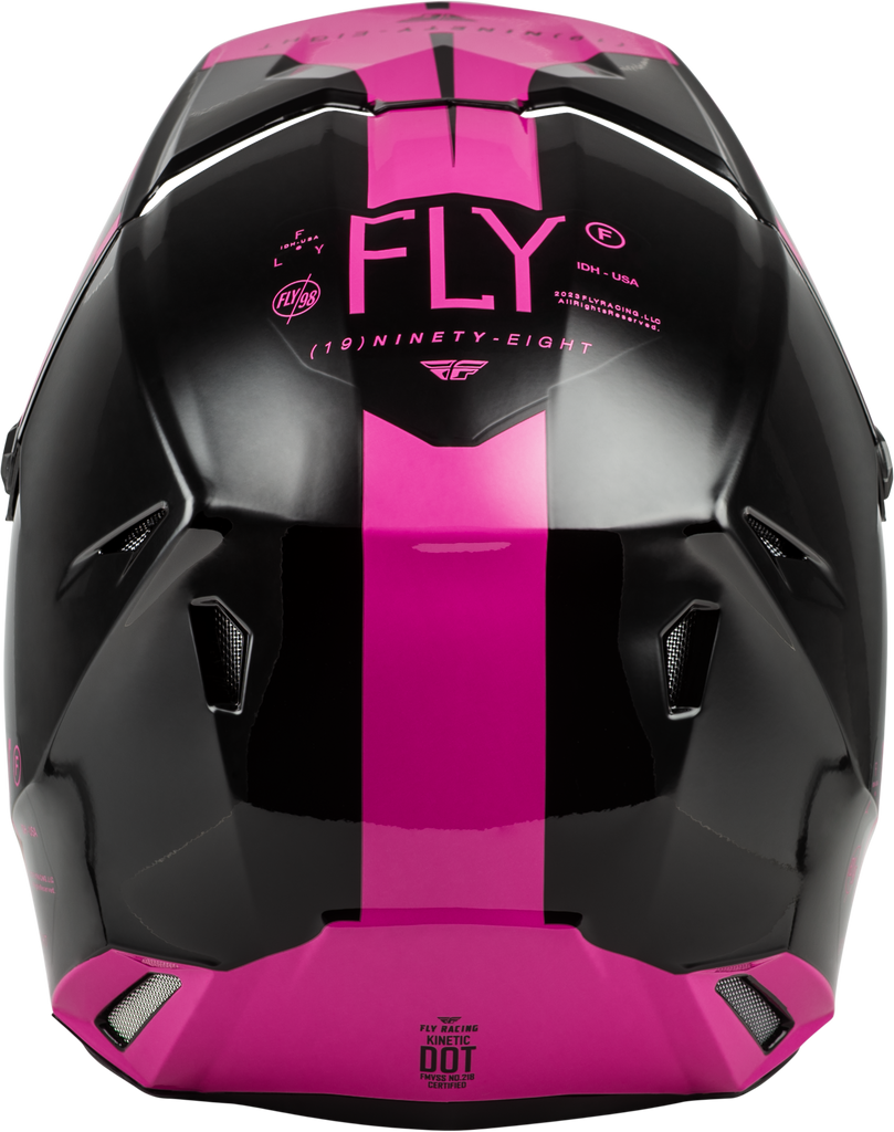 Yth Kinetic Lite Rival Helmet Gloss Black/Pink Ym