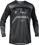 Fly Racing Youth Rayce Bicycle Jersey Black/Charcoal Ym 378-053YM