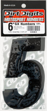 Load image into Gallery viewer, #5 6" Black Super X Digits 3/Pk