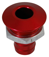 Load image into Gallery viewer, Billet Thru Hull Water Fitting Bilge Pump Outlet Red