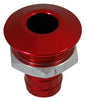 Billet Thru Hull Water Fitting Bilge Pump Outlet Red