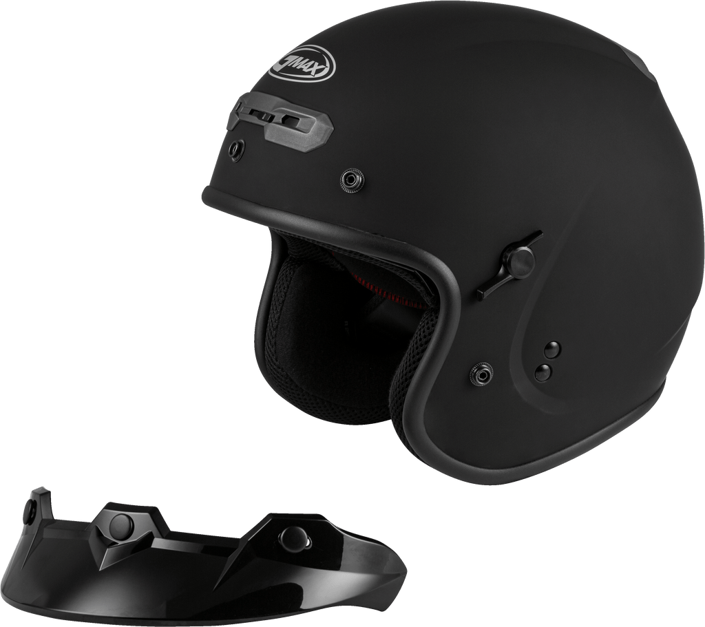 Gm 32 Open Face Helmet Matte Black 3x