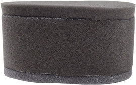 EMGO air filter showing rectangular design with pleated filter material for motorcycle or automotive air intake systems.