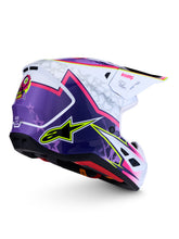 Load image into Gallery viewer, S M7 Blaster Helmet Ece06/Dot Prpl/Pink/Wht Glossy Md