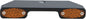 Turn Signal Bar W/Amber Led Narrow Glide Blk