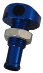 Billet Thru Hull Water Fitting Blue 3/8