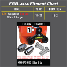 Load image into Gallery viewer, Tamer Tamer Fork Guard Bracket Doubl Black suspension component with black finish, designed for motorcycle fork protection.