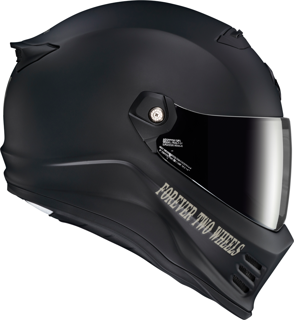Covert Fx Full Face Helmet Vtwin Visionary Matte Black 2x