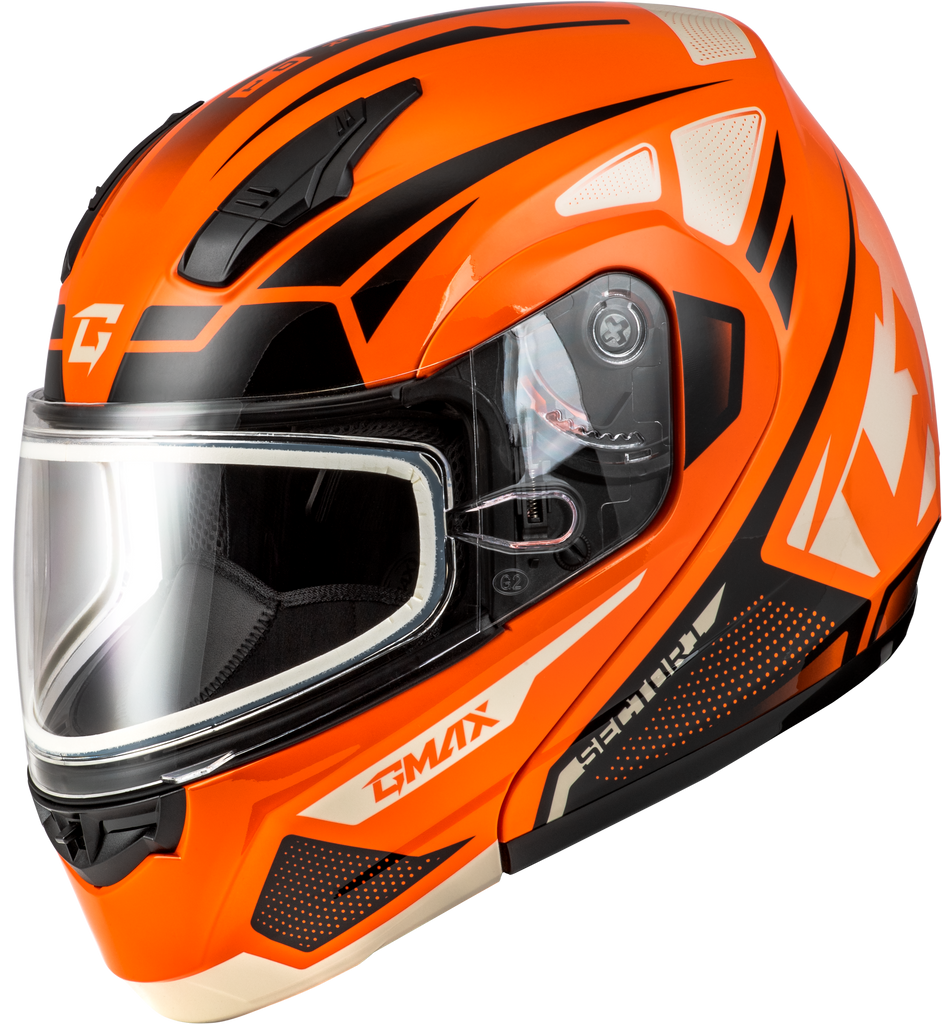 Md 04s Sector Snow Helmet Orange/Black 3x