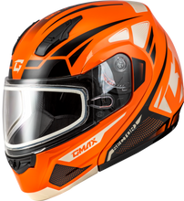 Load image into Gallery viewer, Md 04s Sector Snow Helmet Orange/Black 3x
