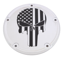 Load image into Gallery viewer, 6   M8 Softail Derby Cover Punisher Chrome