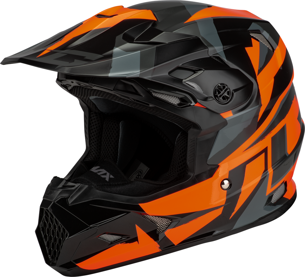 Mx 96s Splinter Helmet Black/Orange Xl