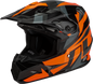 Mx 96s Splinter Helmet Black/Orange Sm