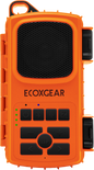 EcoXGear Ecoextreme 2 orange waterproof speaker for outdoor audio and communication, rugged design for outdoor adventures.